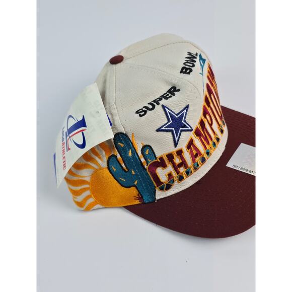 NOS Dallas Cowboys Super Bowl XXX Champions Logo Athletic Snapback Hat 1996 new - Picture 2 of 9